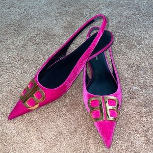 Balenciaga BB logo-embellished flats